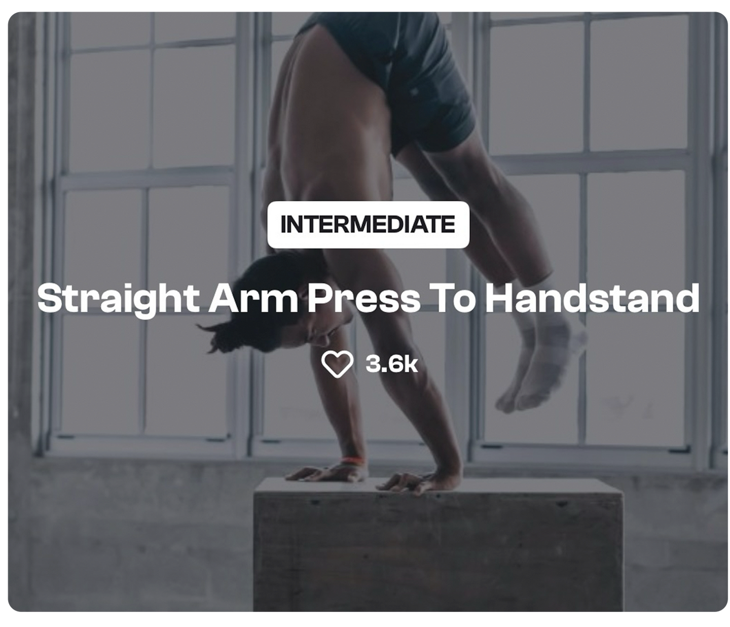 Straight Arm Press To Handstand - THENX